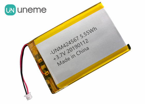 자동 - ID 스마트 카드 독자 재충전용 리튬 전지, 424567 3.7V 1500mAh Lipo 재충전 전지